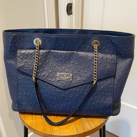kate spade Bags Kate Spade Al La Vita Ostrich Halsey Shoulder